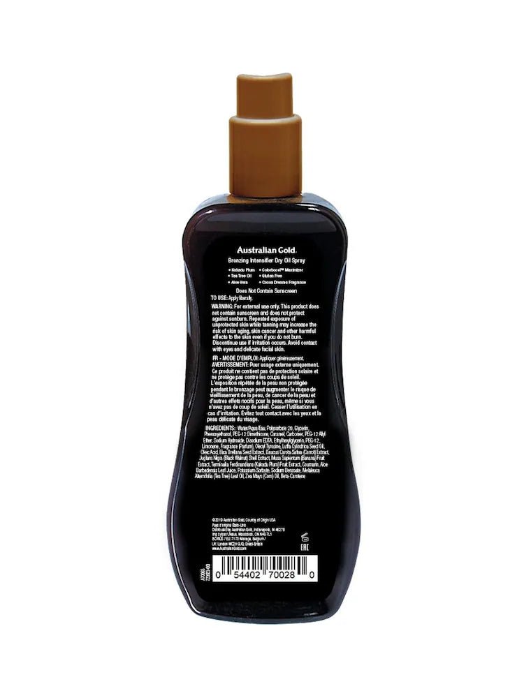 Australian Gold Bronzing Intensifier Dry Oil Spray 237ml - The Tanning Company