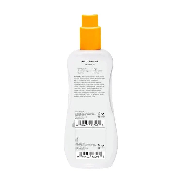 Australian Gold SPF 30 Ultimate Hydration Spray Gel Suncream 237ml - The Tanning Company