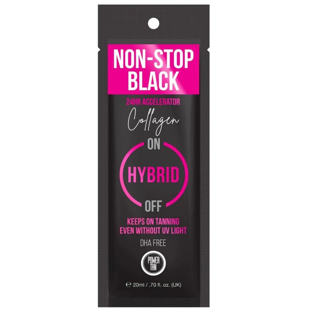 Power Tan Non - Stop Black Hybrid Collagen - The Tanning Company