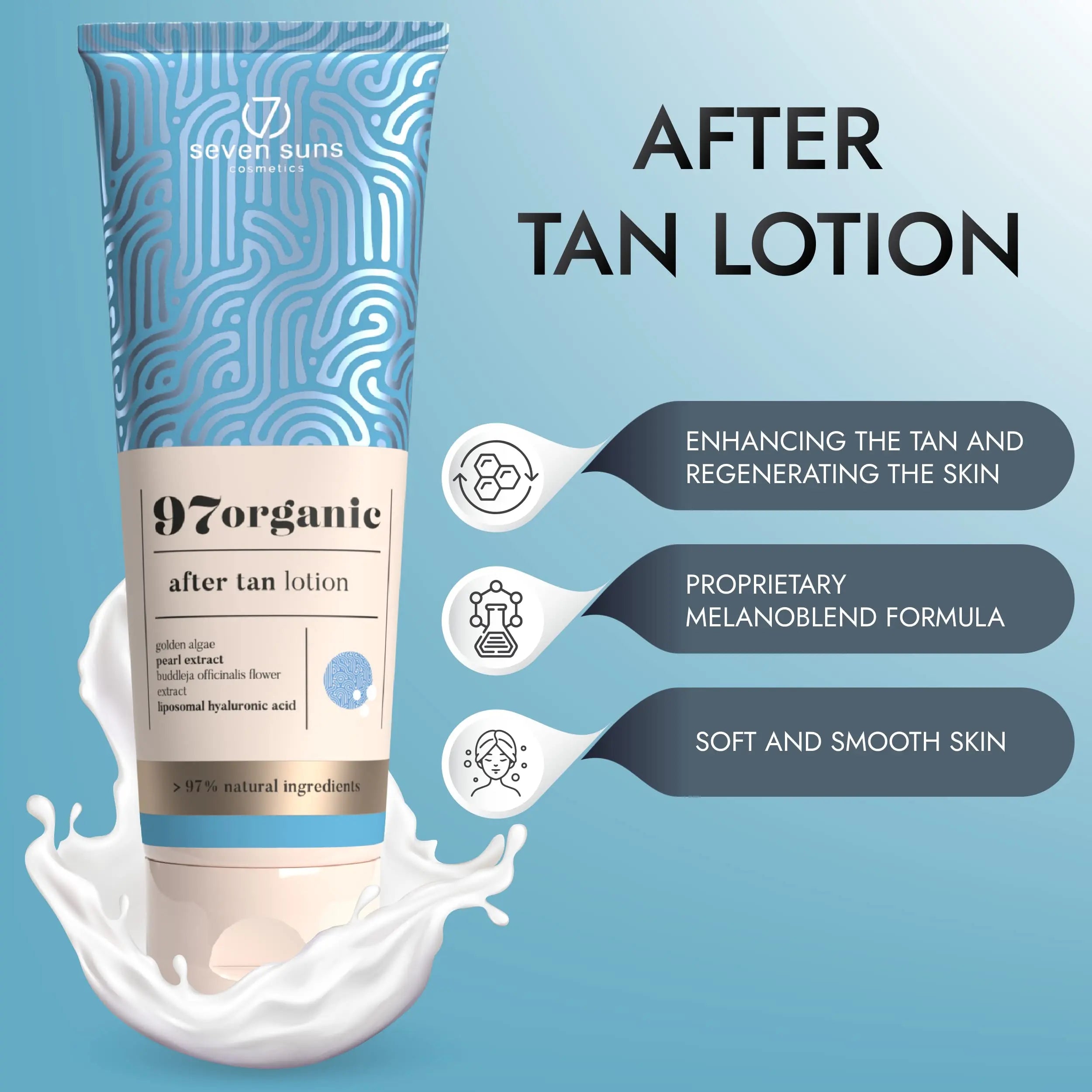 Seven Suns 97 Organic After Tan Lotion - The Tanning Company