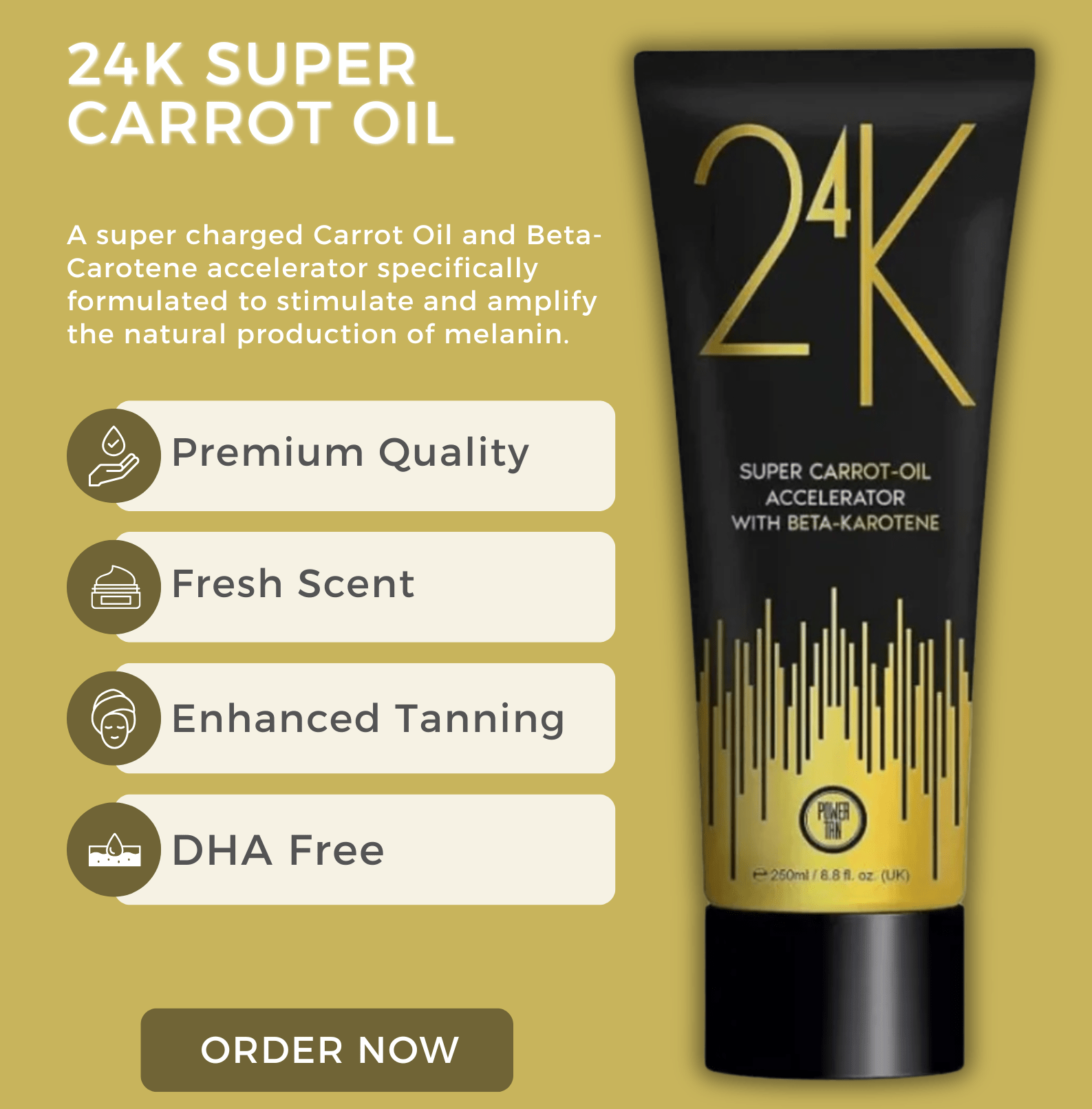 Power Tan 24K Super Carrot Oil - The Tanning Company