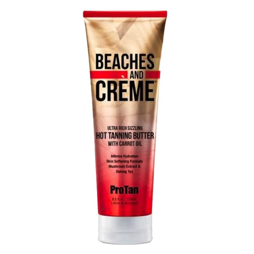 Pro Tan Beaches and Crème Ultra Rich Sizzling Hot Tanning Butter with Carrot Oil - Bottle (250ml) - The Tanning Company
