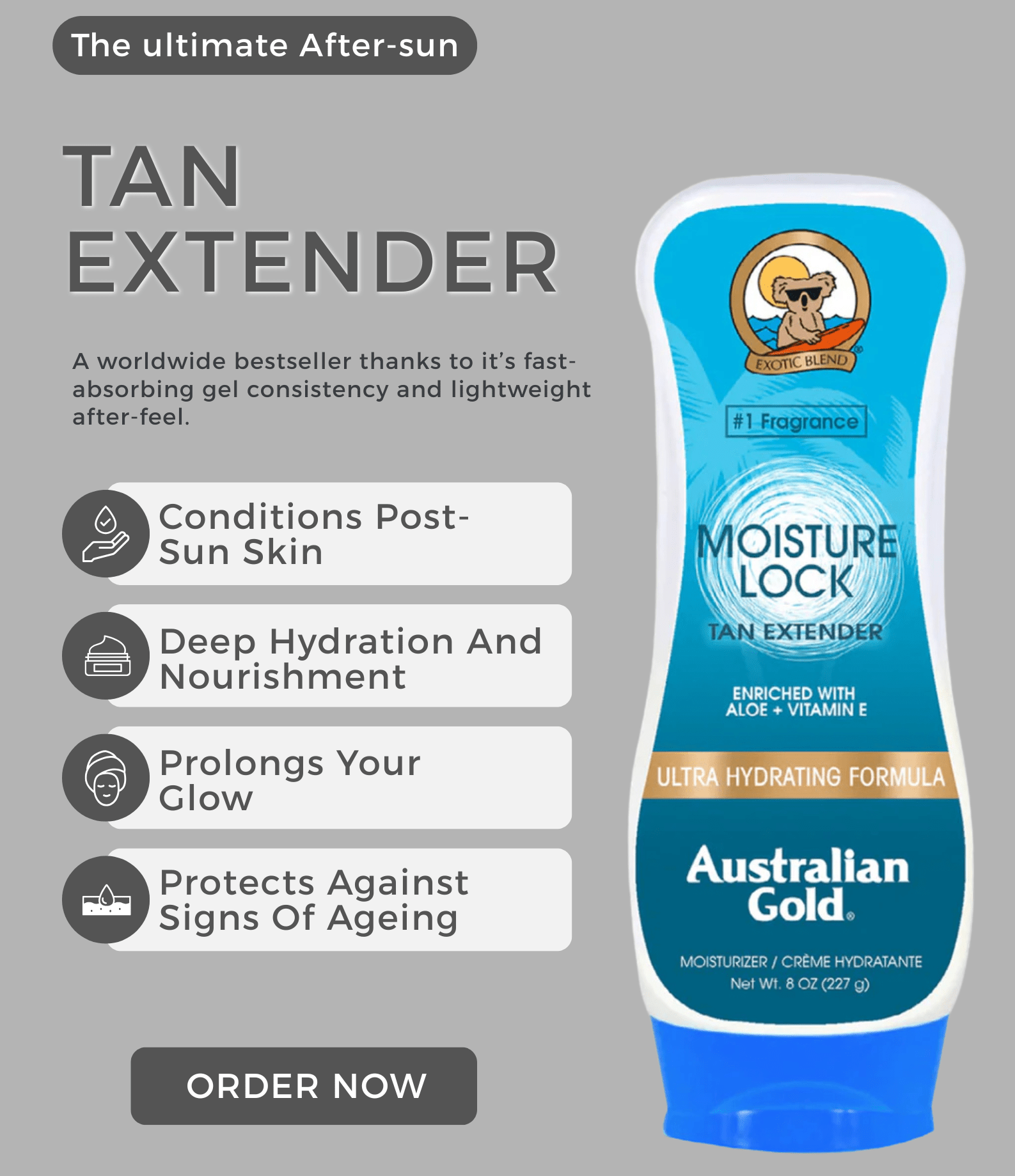 Australian Gold Moisture Lock Tan Extender - The Tanning Company