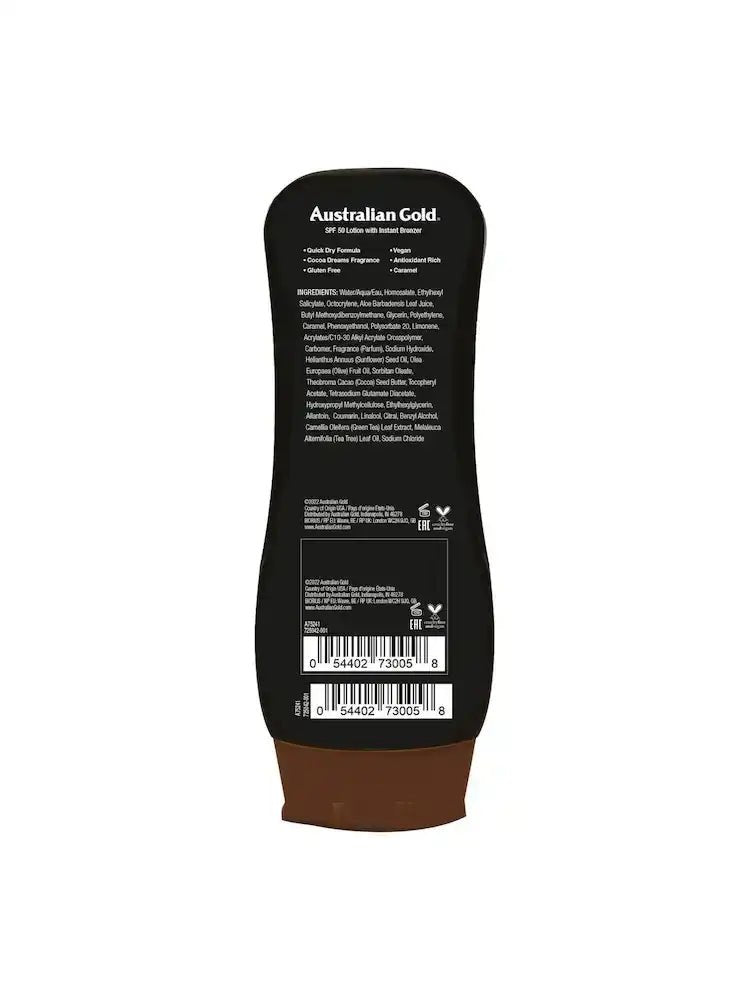 Australian Gold SPF 50 Lotion with Bronzer 237ml - The Tanning Company