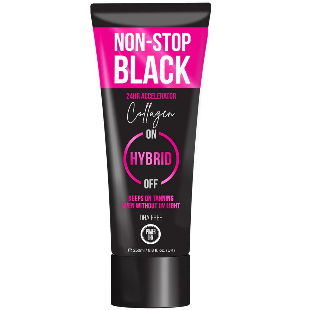 Power Tan Non - Stop Black Hybrid Collagen - The Tanning Company